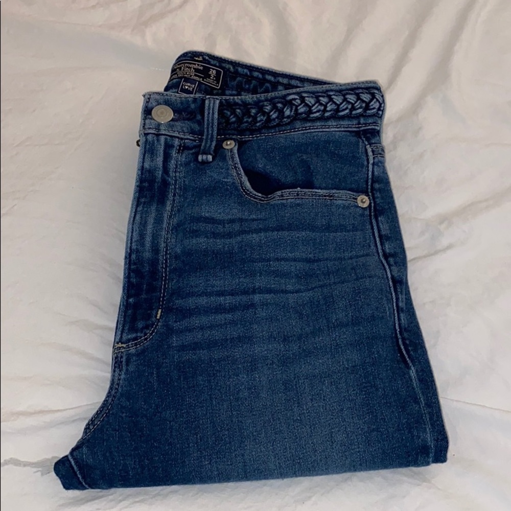 A&F Curve Love high rise super skinny ankle